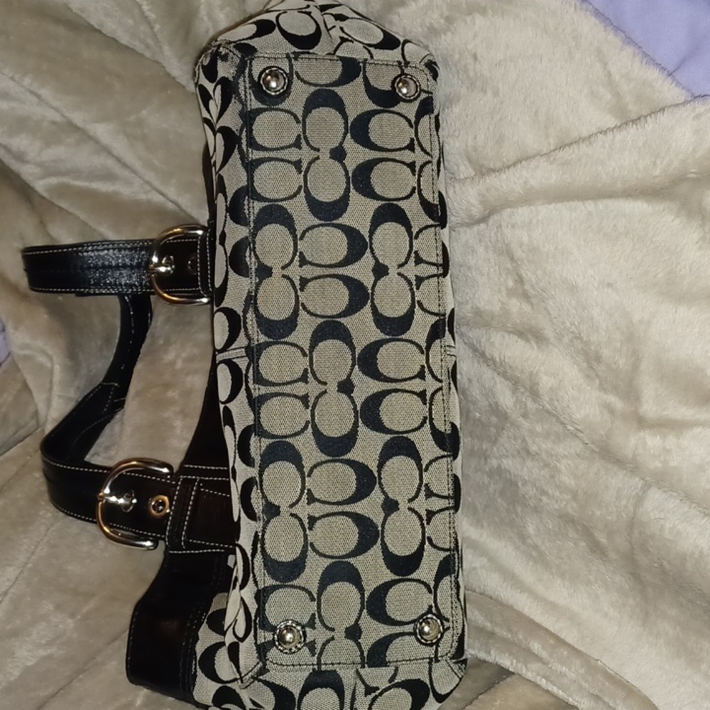 Coach F13743 soho pleated tote signature - Picture 3 of 7